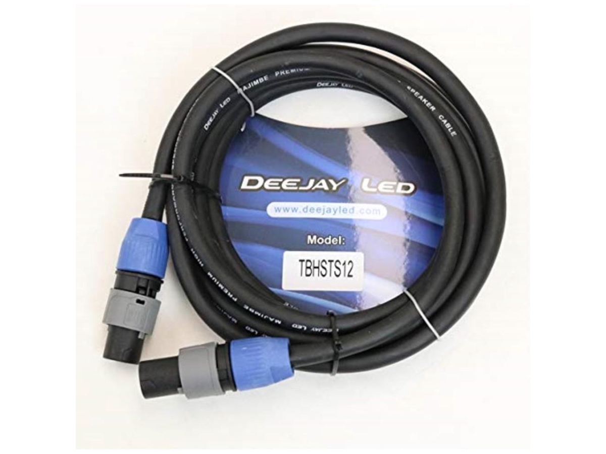 12 ft Speakon 4Connector to Speakon 4Connector Audio Cable