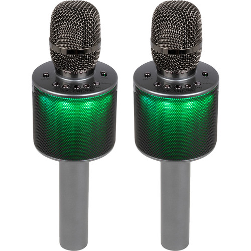 Picture of Vocopro POPUPOKEDUAL Pop-Up Oke Dual Wireless Karaoke Microphone with Light Show Speaker