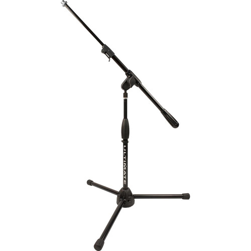 PRORTSHORTT Pro Series R Mic Stand with 0.25 in. Turn Clutch, Plastic Tripod Base Short Height & Telescoping Boom