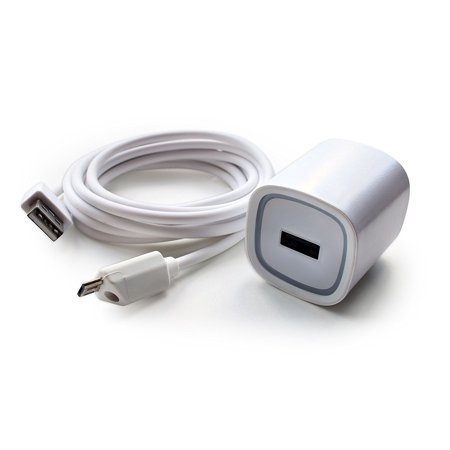 6 ft. 2.1A Rapid Wall Charger with Micro USB Cable, White