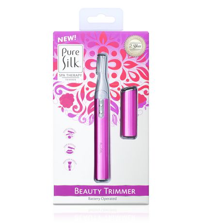 Pure Silk Portable Battery Powered Electric Beauty Trimmer for Hair Removal and Skin Exfoliating