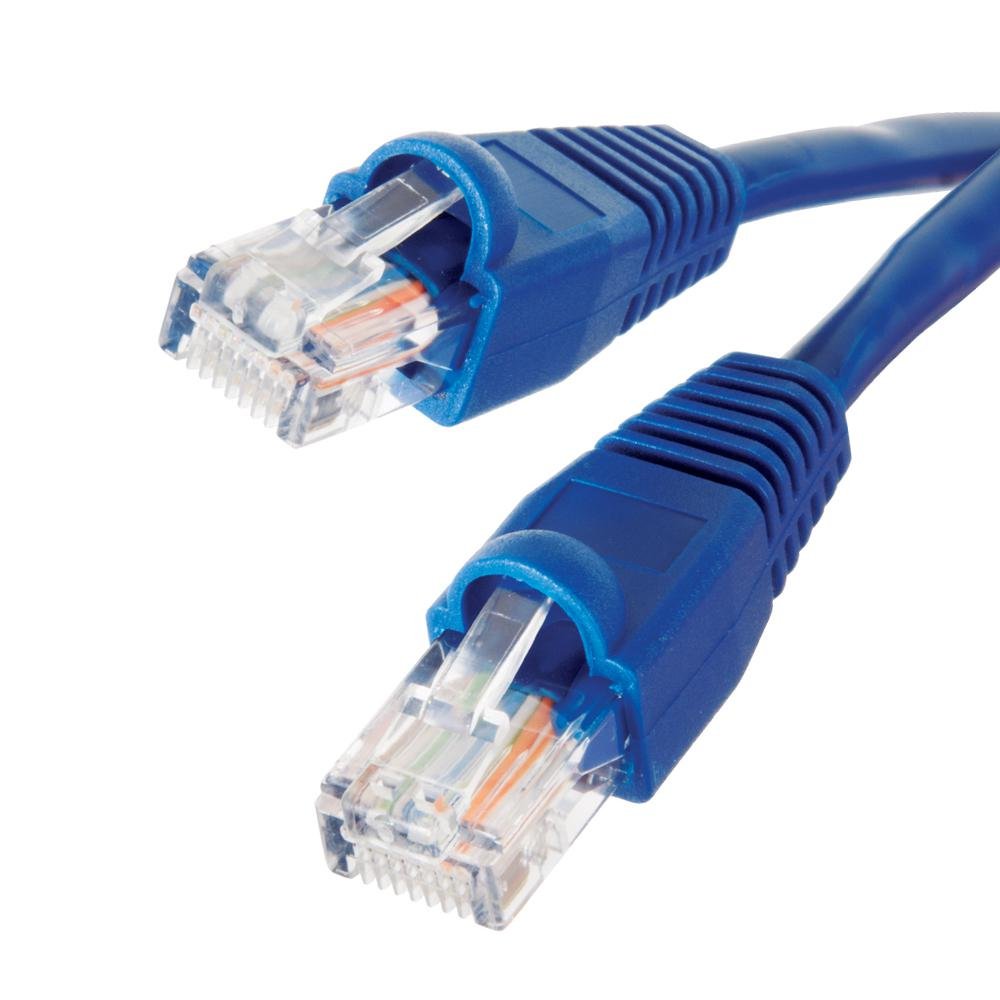 CAT 5E Ethernet Cable 50Ft-BLUE Connects two network devices for internet access