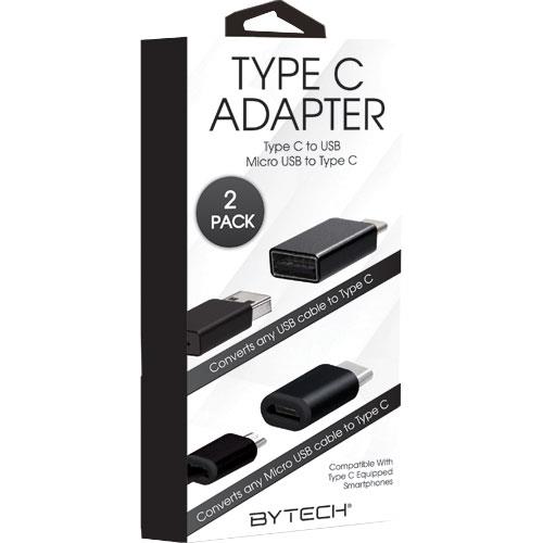 Picture of Bytech BYADCT104X2 Type C Adapter, Grey