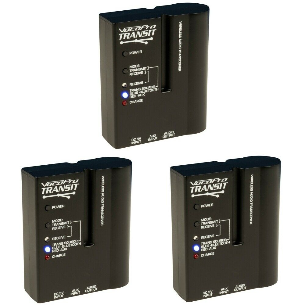 TRANSIT Rechargeable Bluetooth Wireless Transceivers for Active PA -  Vocopro