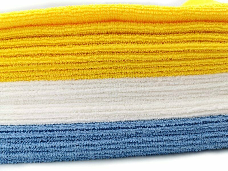 Microfiber Towel Assortment Ideal for Cleaning Fine, Multi Color - 25 Piece