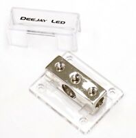 Picture of Deejay Led TBH1024CLEAR One 0 Gauge To Two 4 Gauge Main Power Distribution Terminal Block