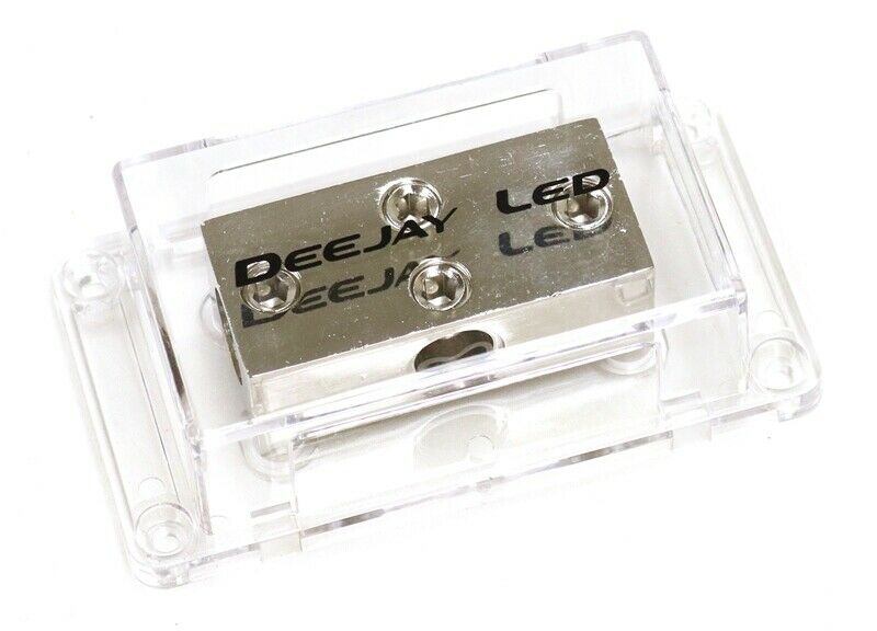 Picture of Deejay Led TBH1030CLEAR One 0 Gauge To Three 0 Gauge Main Power Distribution Terminal Block