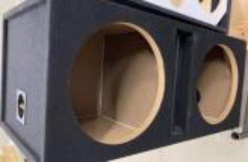 Picture of Deejay Led BASS12DUALVENTED 12 in. Two Woofers Empty Bass Speaker Enclosure with Center Tuned Port