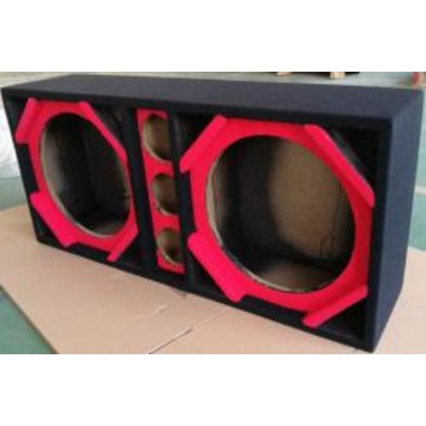 Picture of Deejay Led D12T3RED 12 in. Two Woofers Plus Three Tweeters Red Empty Chuchera Speaker Enclosure