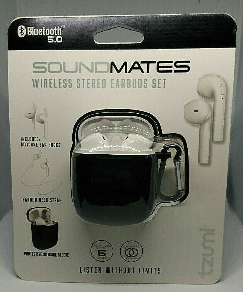 6950JCEBLACK Wireless Charging Earbuds - Black