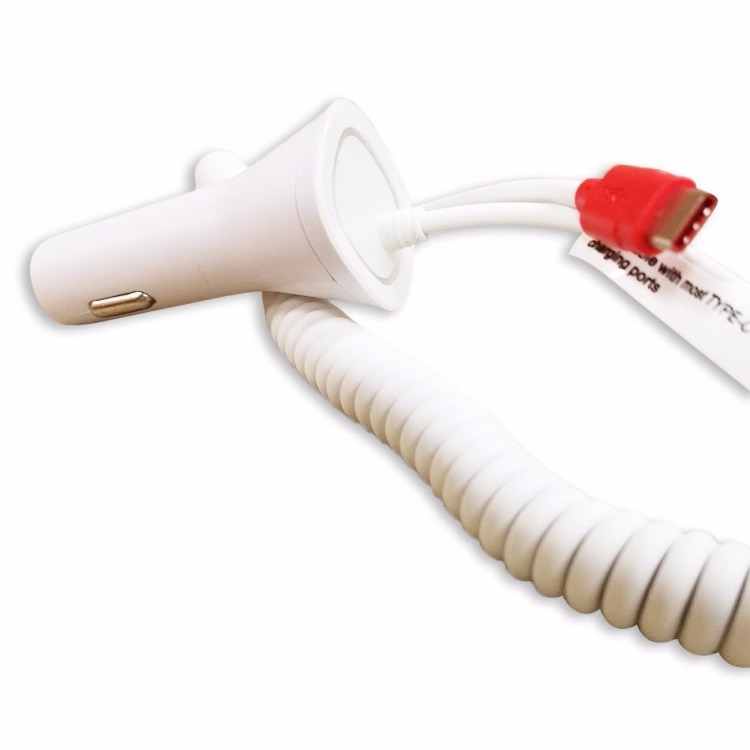 5V Type-C Car Charger - White