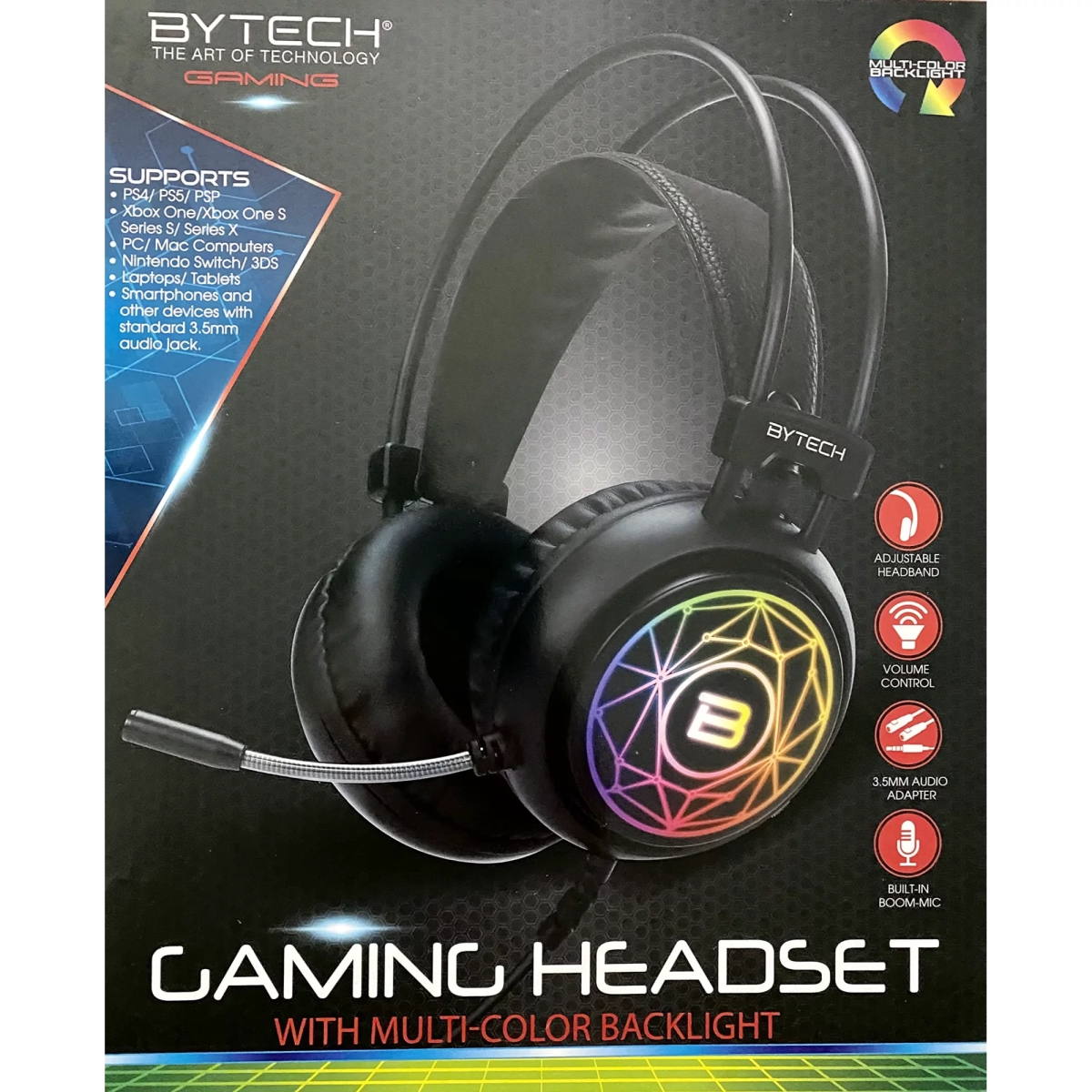 Picture of Bytech BYGAOH104GR Light Up Gaming Headset