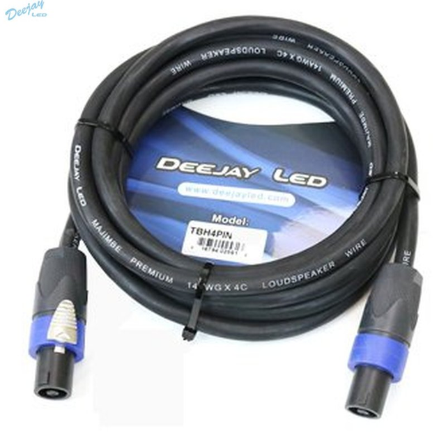 6 ft. Length Speakon 4-Connector Audio Cable