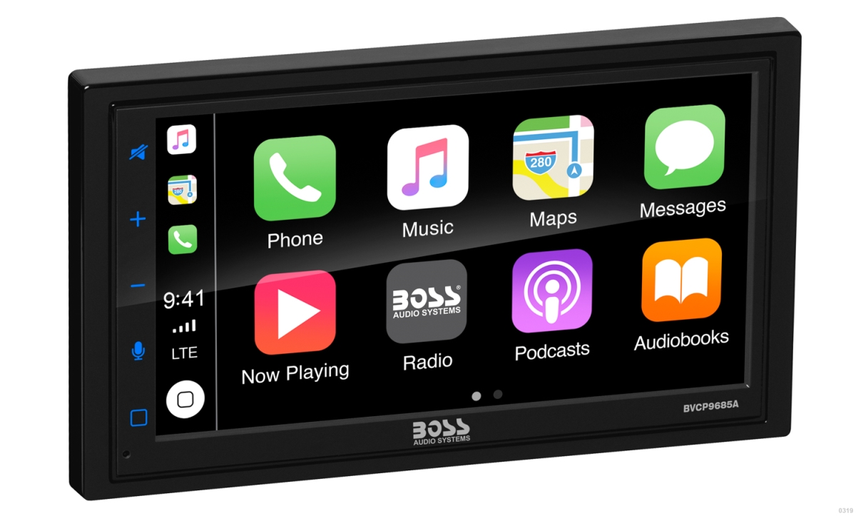 Boss Audio BVCP9685A Bluetooth In-Dash Double Din Mp3-Compatible Digital Media AM & FM Receiver with Touchscreen - 6.75 in -  Boss Audio Systems Inc