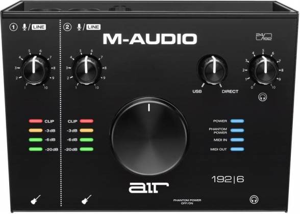 AIR192X6 2-In & 2-Out 24-192 USB Audio & MIDI Interface -  M-Audio