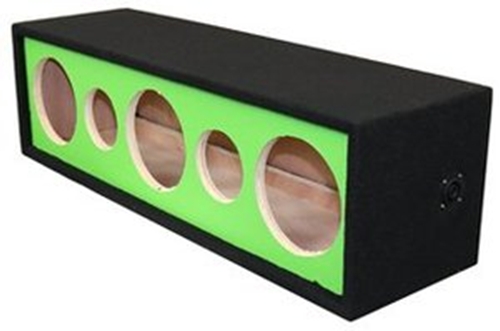 Picture of Deejay LED D10H3TW2VYGRSIDE 10 in. 3 Horns 2 Tweeters Side Speaker Enclosure&#44; Green