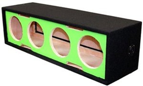Picture of Deejay LED D10H4VYGREENSIDE 10 in. 4 Horn 2 Tweeters Side Speaker Enclosure&#44; Green
