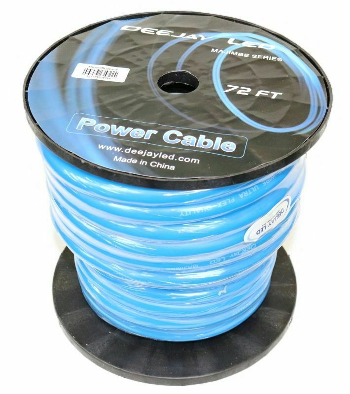 Picture of Deejay LED TBH072BLUEMIX 72 ft. Zero Gauge Thick Type Power Cable for Heavy&#44; Blue