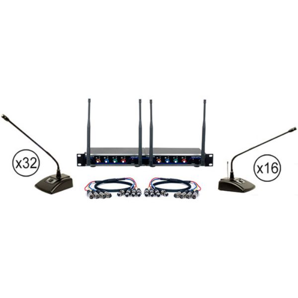 DIGITALCONF48EXT 900 MHz Digital-Conference-48-Extend 16-Channel Digital Wireless Conference Microphone System -  Vocopro
