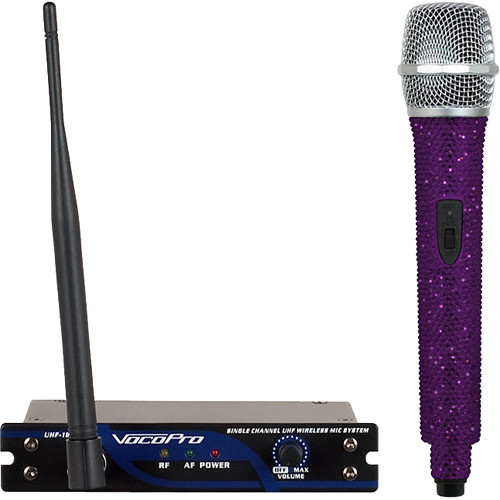 1 Channel Wireless Crystal Microphone System