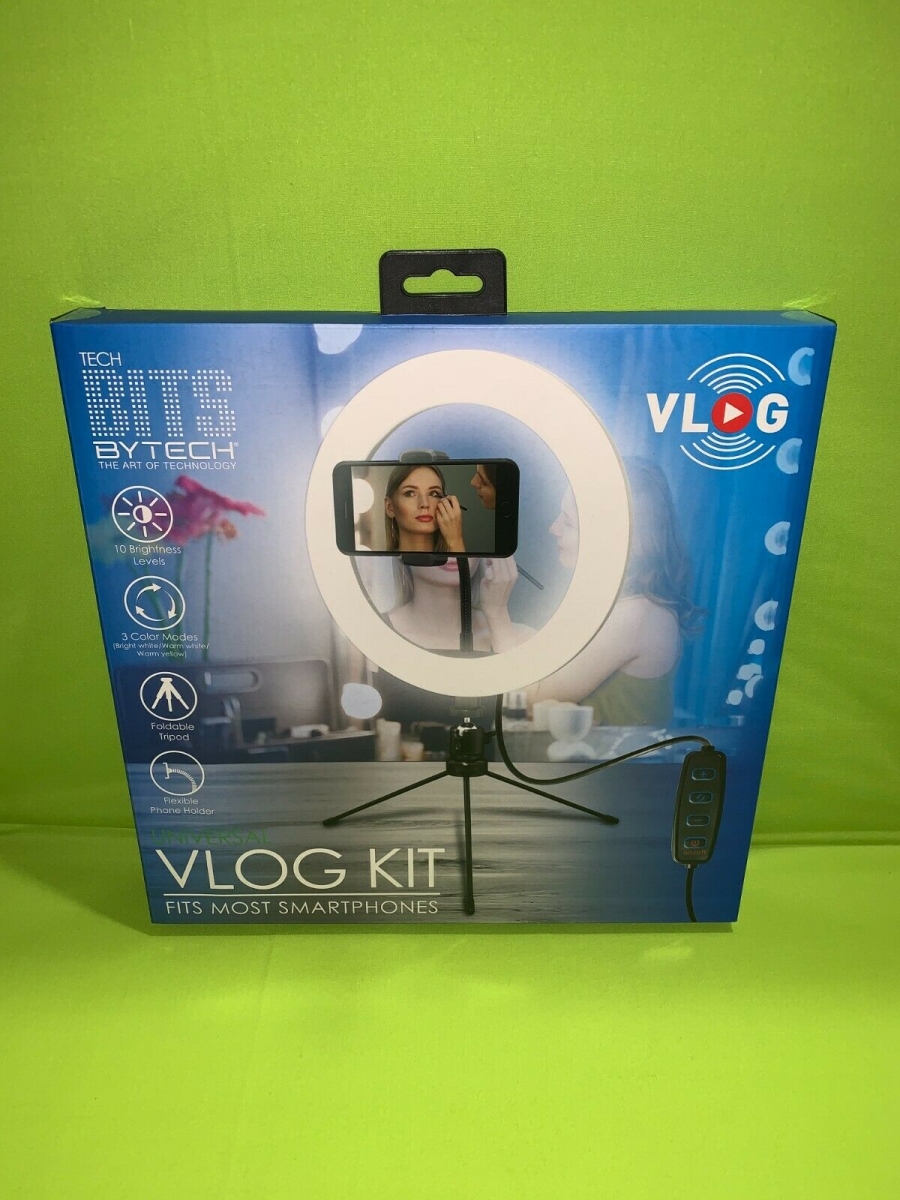 Picture of Bytech TBPGMC102BK 10 in. Selfie Ring Light with Tripod for Smart iPhones