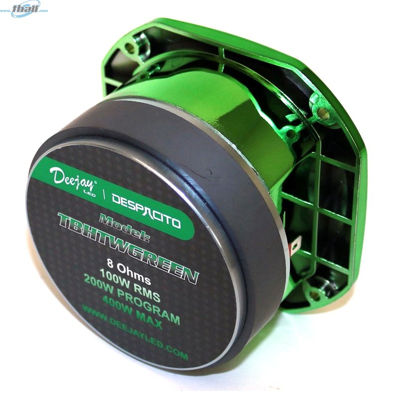 Picture of Deejay LED TBHTWGREEN Bullet Tweeter Speaker, Green