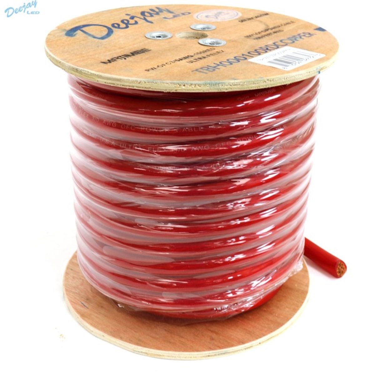 TBH000100REDCOPP 100 ft. 3 Power Cable, Red