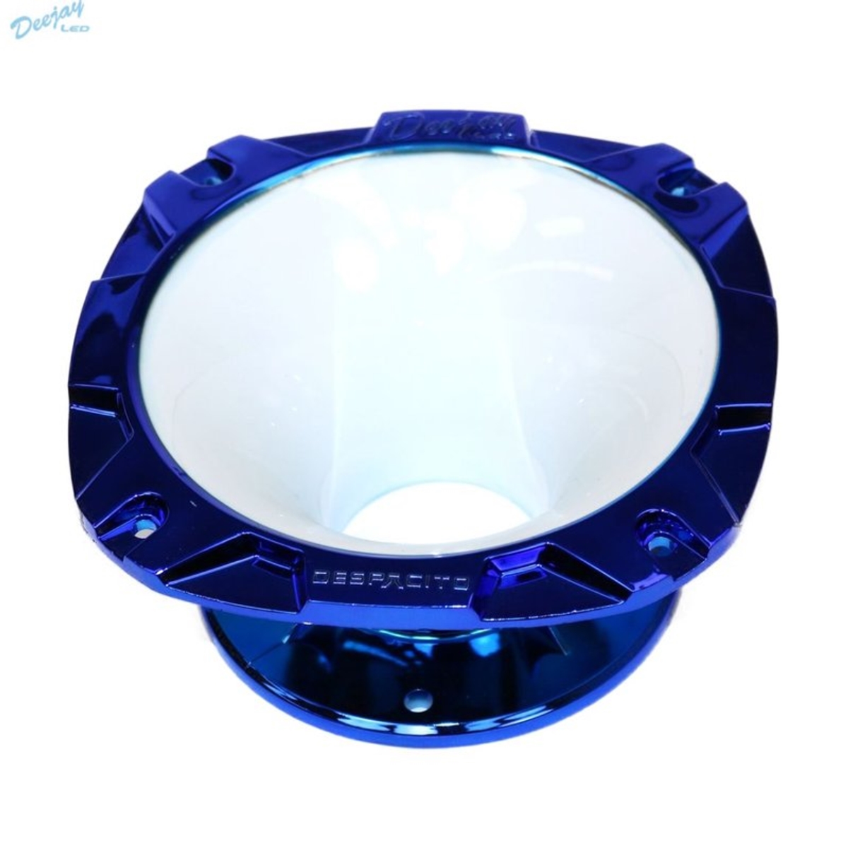 Deejay LED  2 in. Short Bolt On Horn, White & Blue