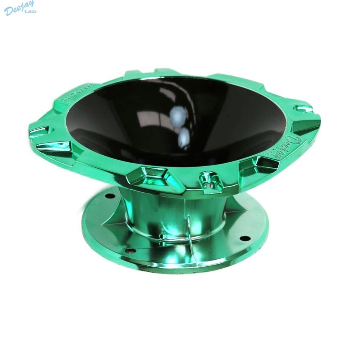 Deejay LED  2 in. Short Bolt On Horn, Black & Green