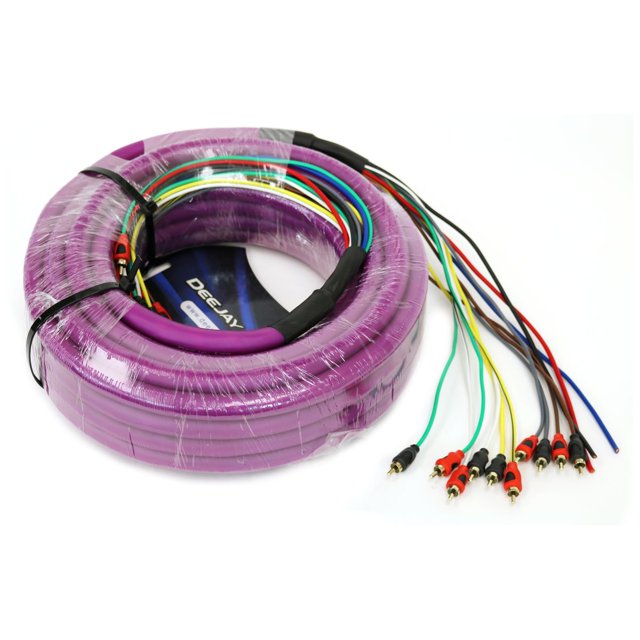 52 ft. 10 RCA 3 Power Copper Cable, Purple
