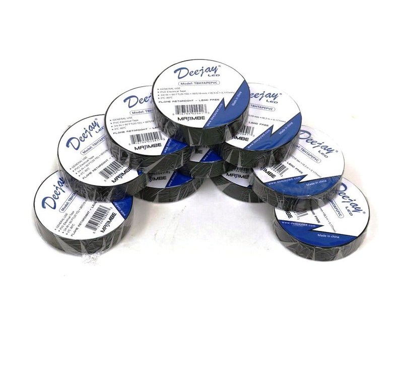 PVC Electrical Tape Universal Application 3/4-in x 60 feet rolls, 10PK