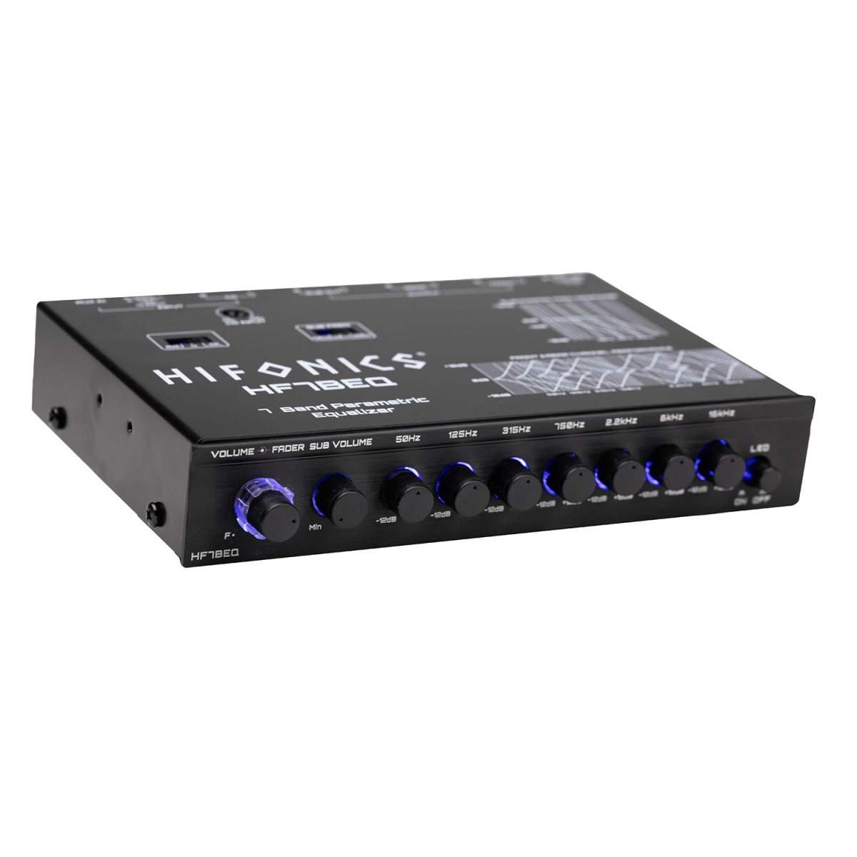 Picture of Hifonics HF7BEQ 7 Band Equalizer with Crossover, Black