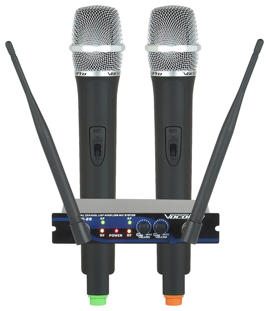 Picture of VocoPro UHF2810 Dual Channel UHF Wireless Microphone System