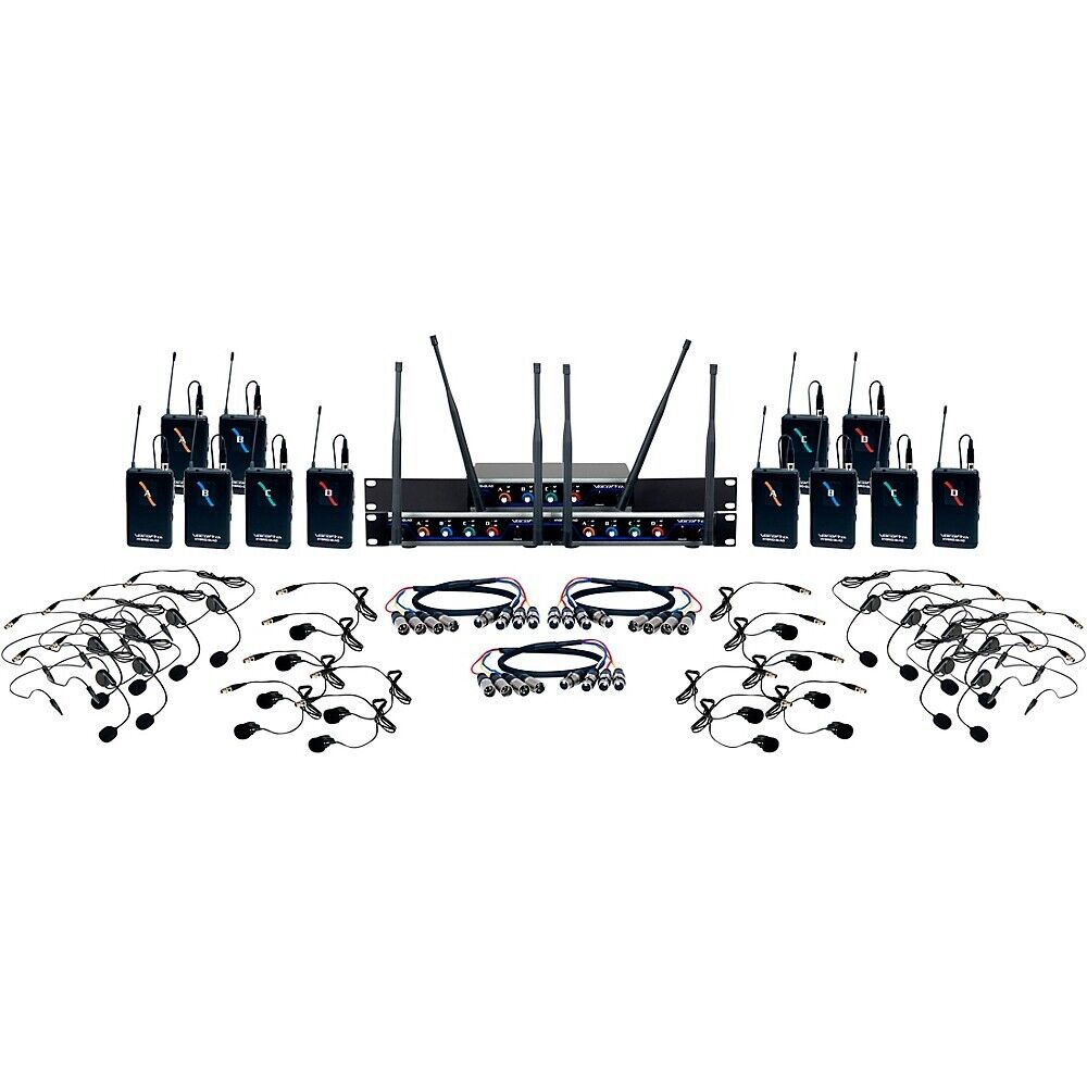 USBPLAY12 12 Channel Wireless Microphone & USB Interface, Black