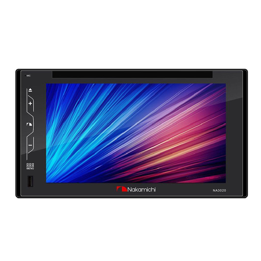 6.2 in. 2-DIN Full Glass Capacitive Screen with DVD Player