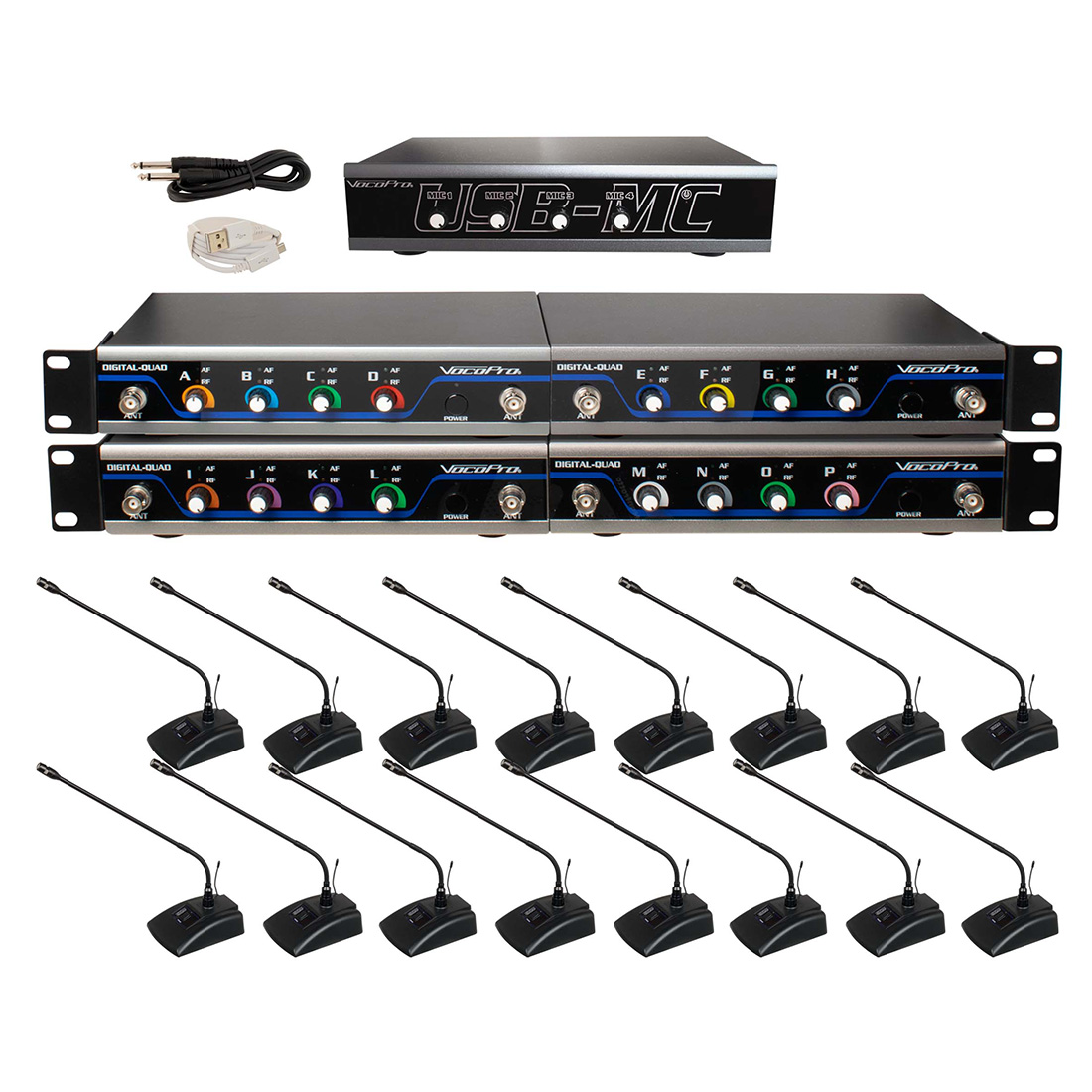 USBCONFERENCE16 16 Channel USB Interface Wireless Microphone