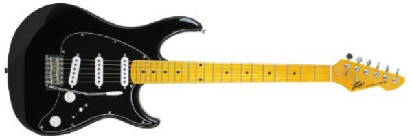 RAPTORCUSTOMBK Level 1 Maple Neck Solid Basswood Body Electric Guitar -  Peavey