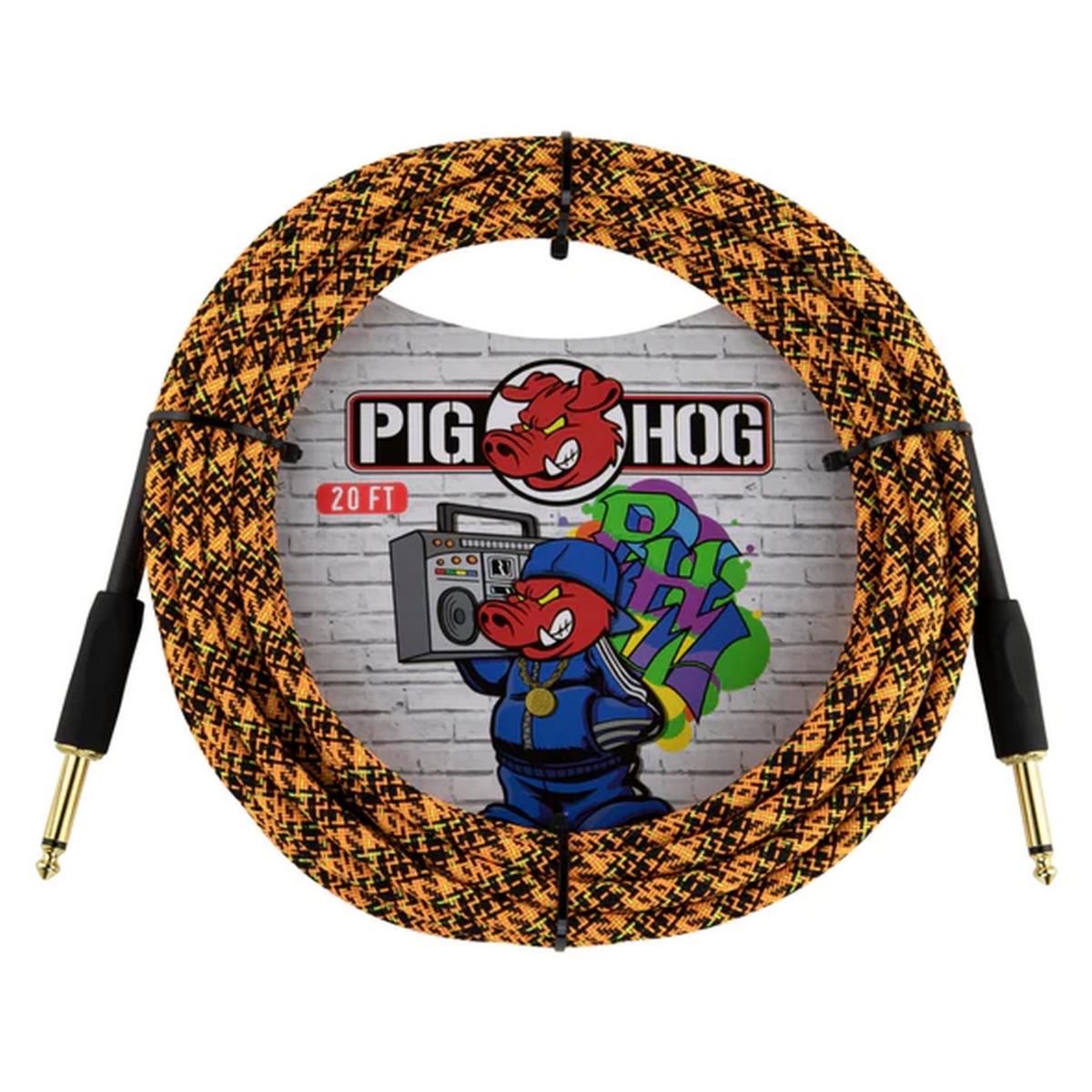 20 ft. Graffiti Instrument Cable, Orange