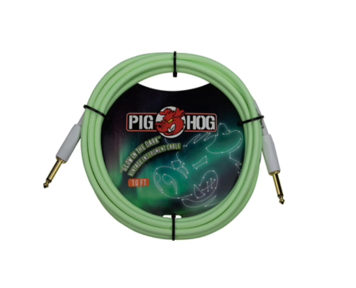 Pig Hog PCH10GLO 10 ft. Instrument Cable, Glow in the Dark