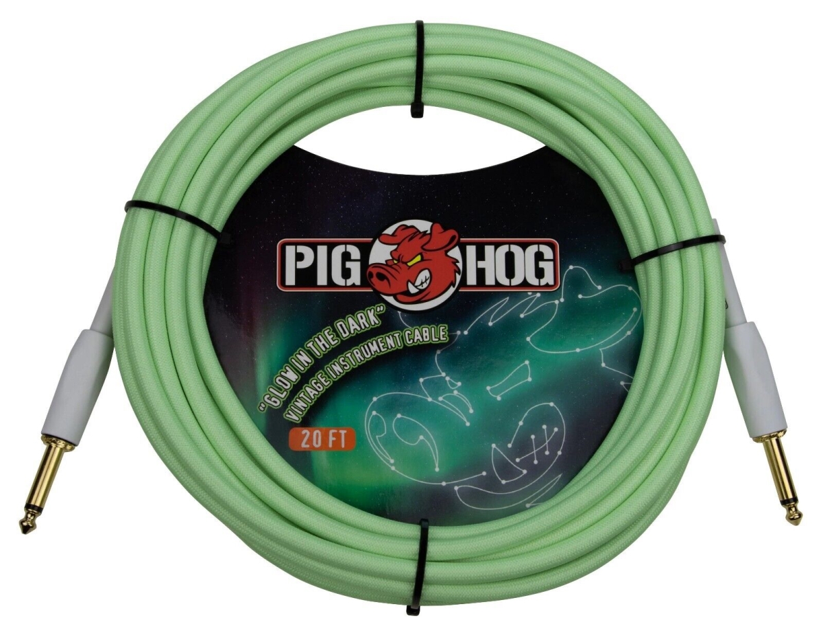 Pig Hog PCH20GLO 20 ft. Instrument Cable, Glow in the Dark