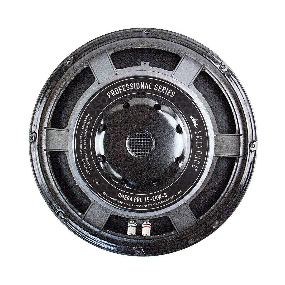 OMEGAPRO15-2KW-8 15 in. 109 oz 2000 watt 4 in. Voice Call Subwoofer -  Eminence
