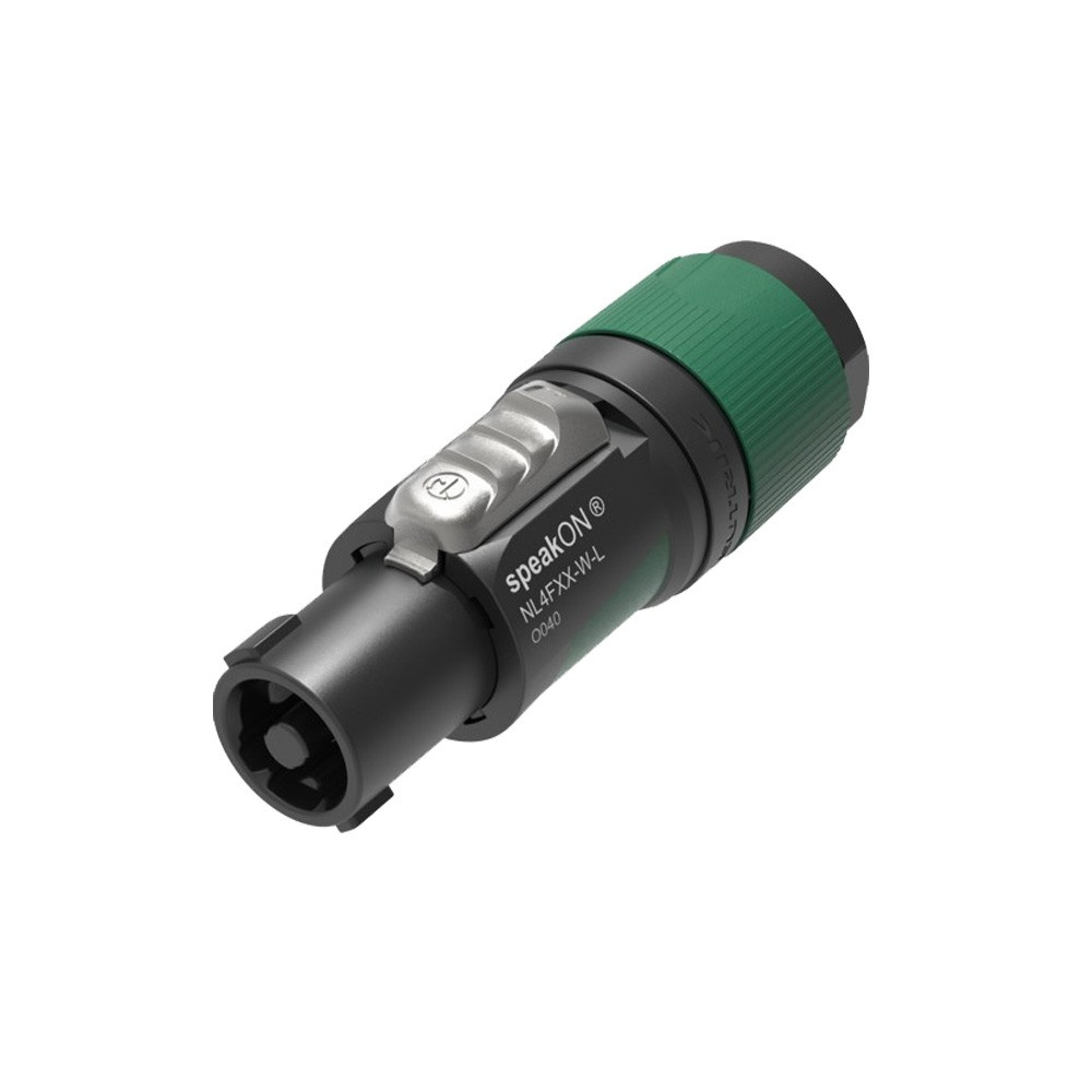10 - 16 mm XX Series 4 Pole Chuck Speaker Connector, Green - Large