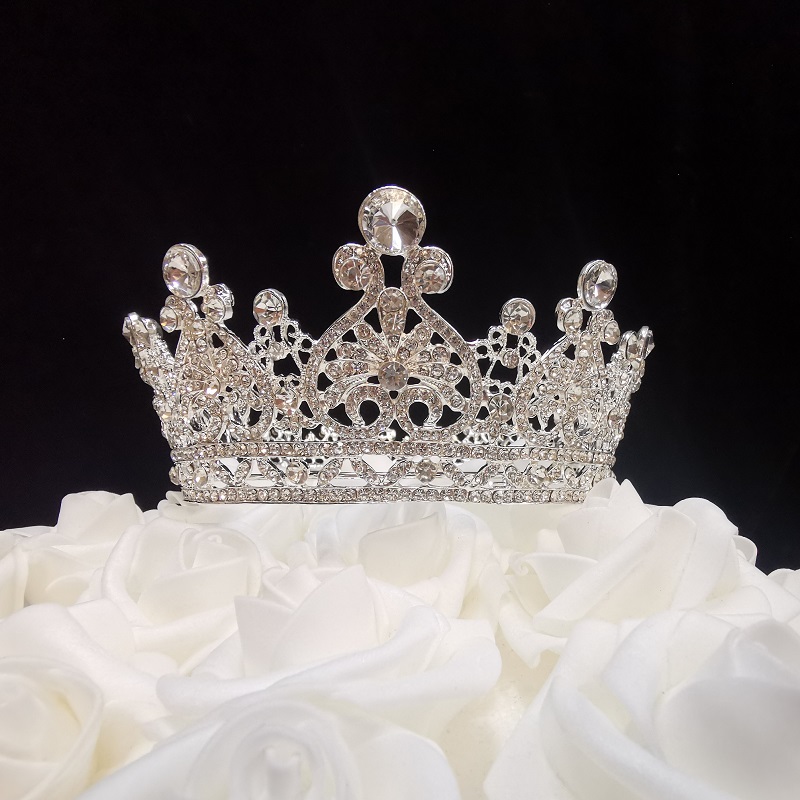 6.2 oz Princess Crown Cake Topper - Silver