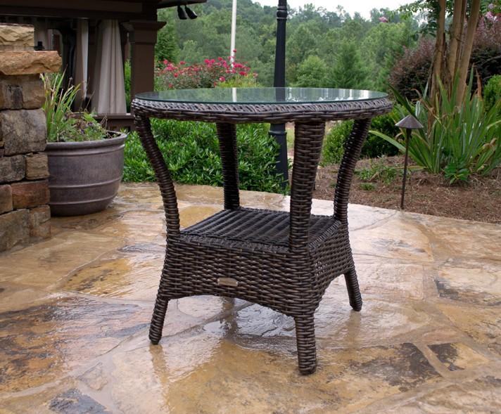 Picture of Tortuga BAY-SIDE-PECAN 23 x 24 x 24 in. Bayview Side Table - Pecan