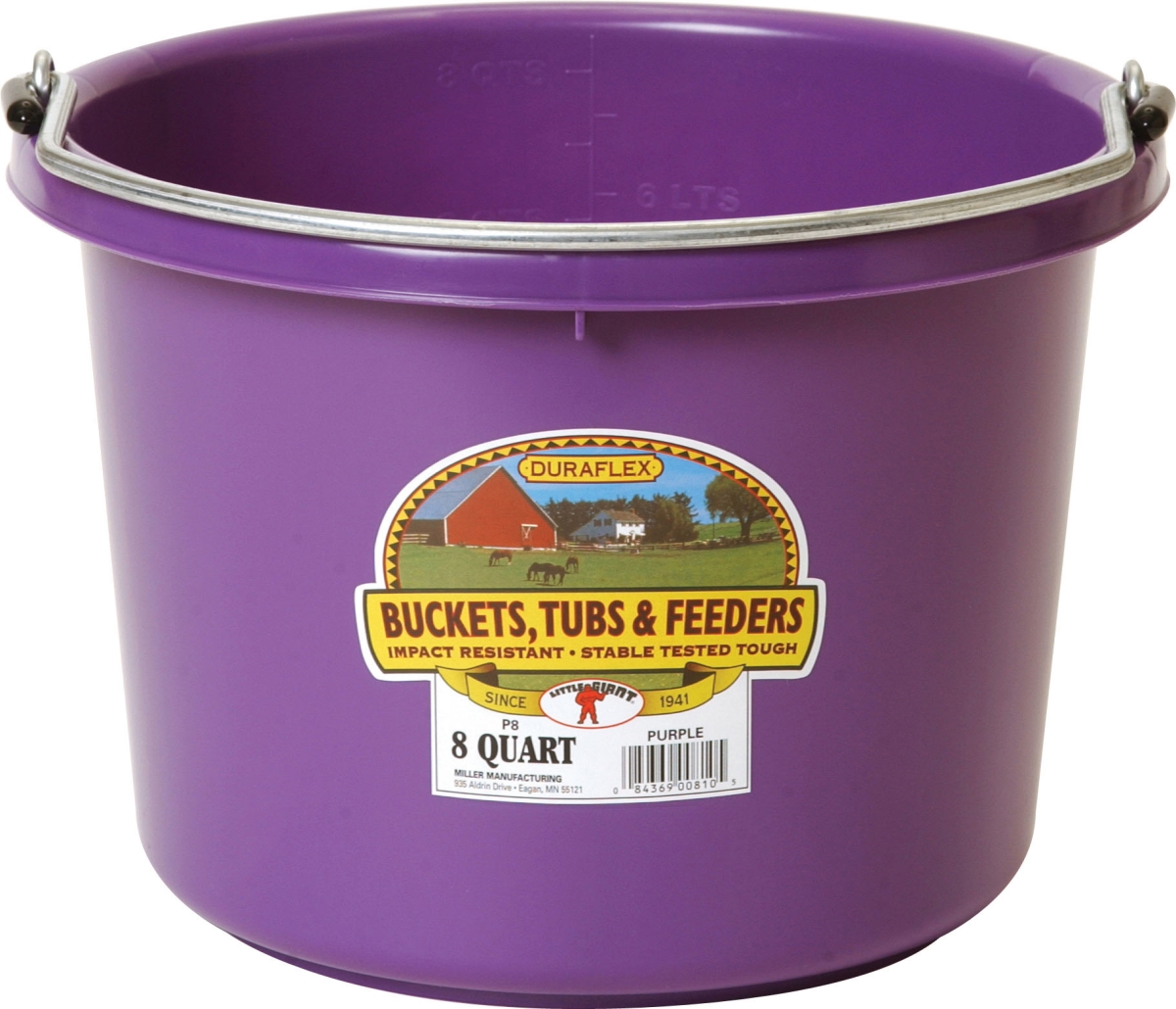 8 qt. Little Giant Plastic Bucket, Purple