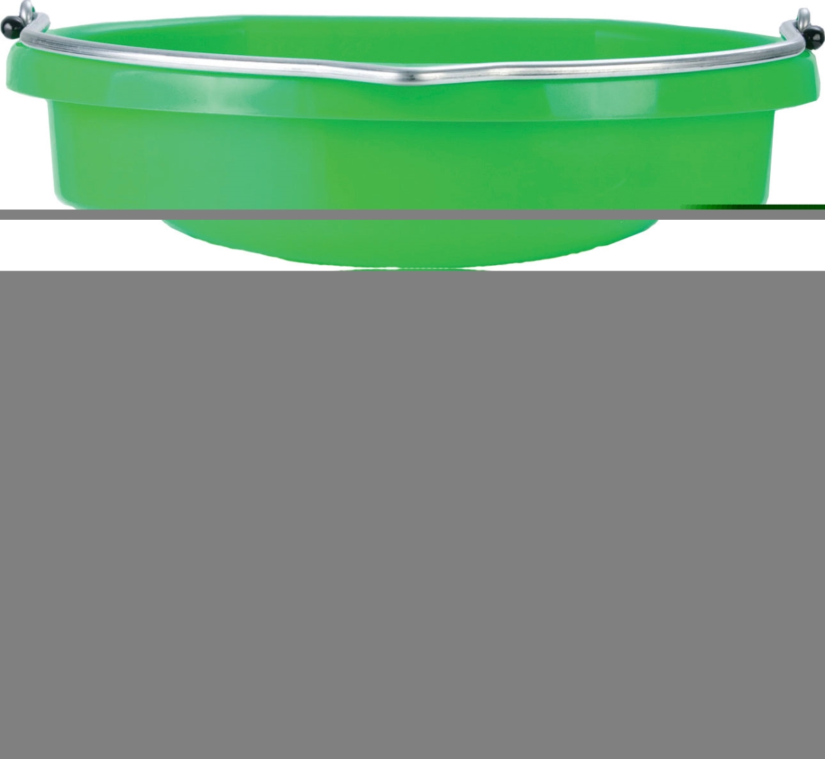 22389 20 qt. Little Giant Plastic Flat Back Bucket, Lime Green