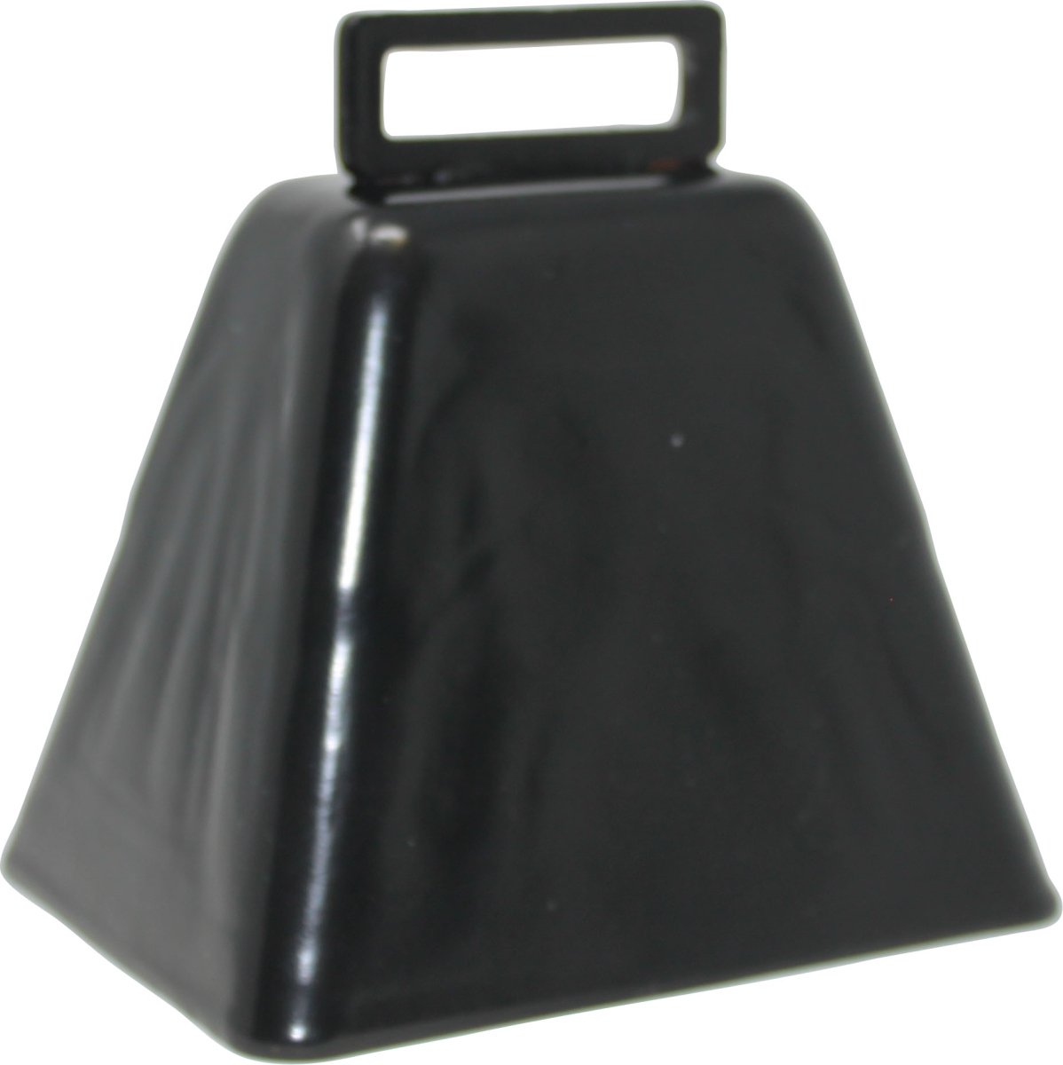 19034 3.562 in. Long Distance Cow Bell, Black