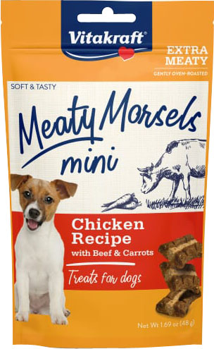 Picture of TopDawg 39199 1.69 oz Beef & Carrot Meaty Morsels Mini Dog Treat