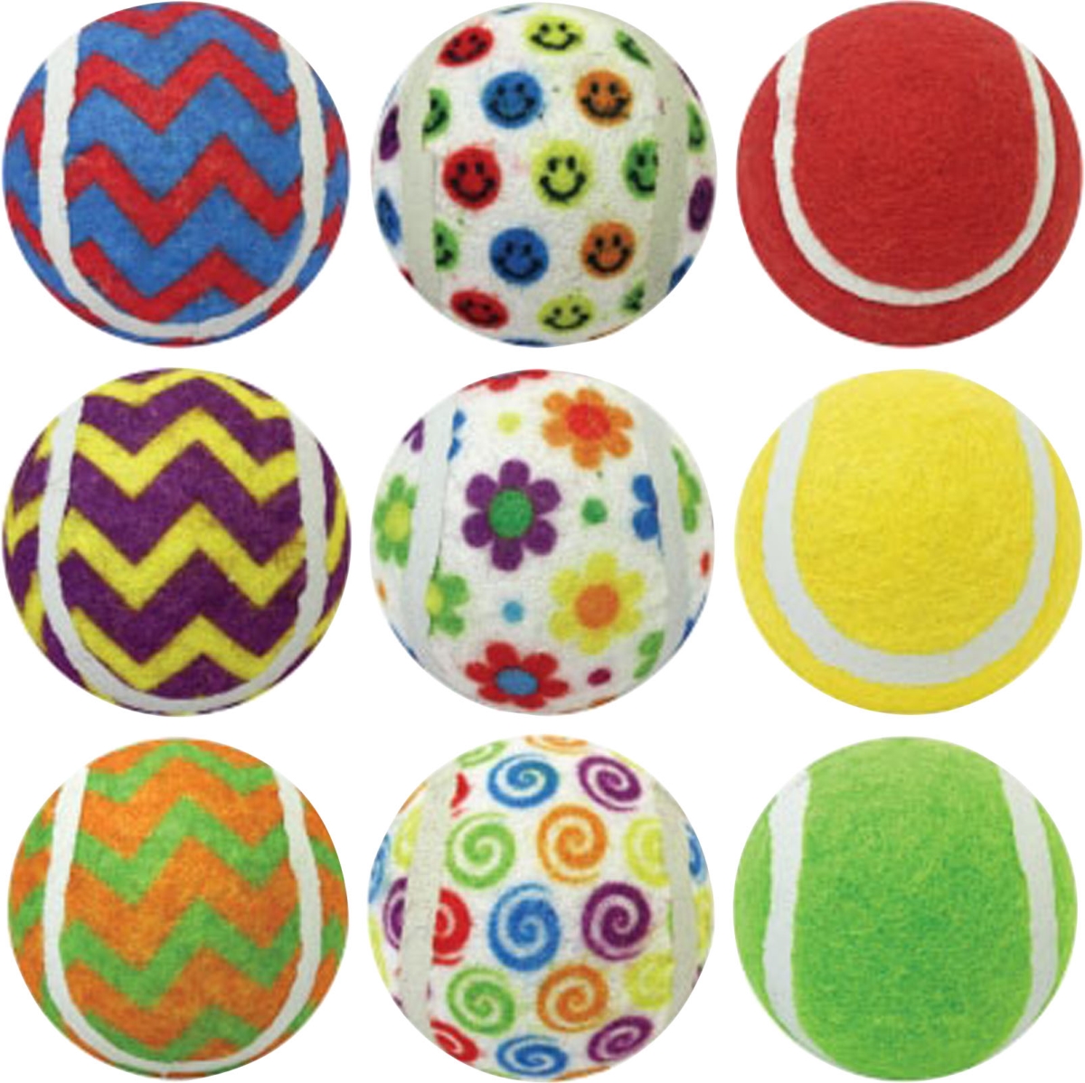 Picture of TopDawg 38904 2.5 in. Ruff Enuff Tennis Balls, Assorted Color