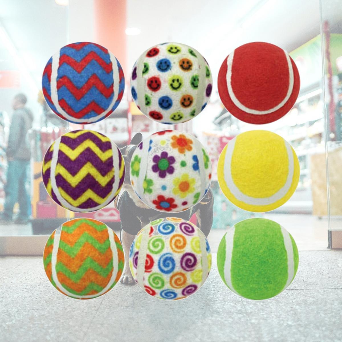 Picture of TopDawg 38904 2.5 in. Ruff Enuff Tennis Balls, Assorted Color